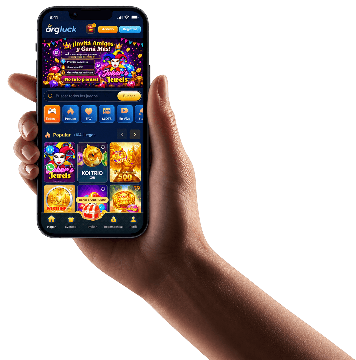 ArgLuck App Mobile Preview